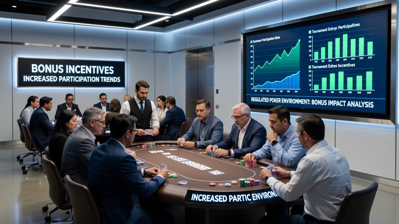 Analyse van pokertoernooi deelnamecijfers met en zonder bonusincentives over de periode 2024-2026