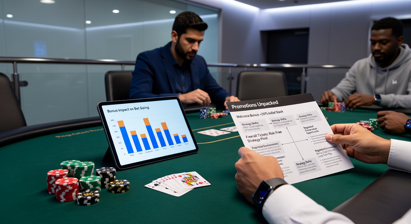 Spelers passen strategie aan onder invloed van bonusvoorwaarden in live en online pokertoernooien