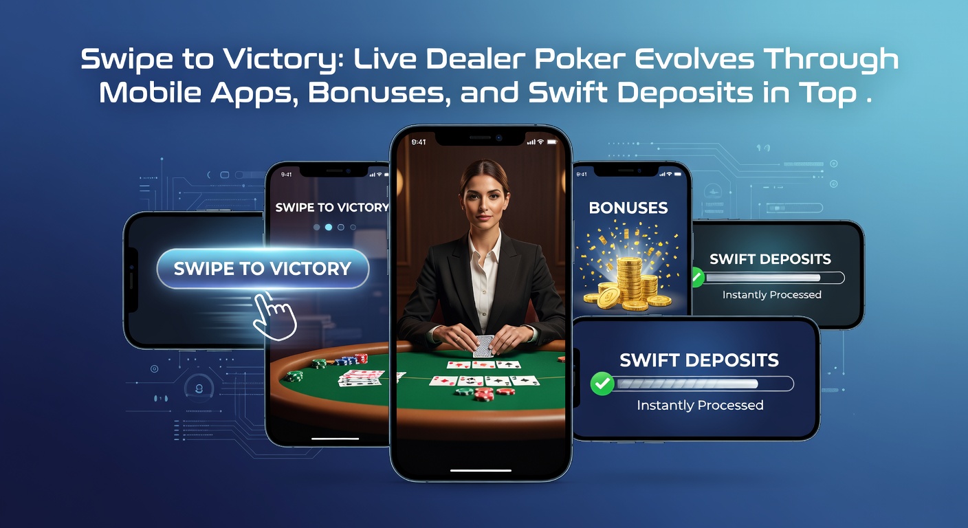 Live dealer deelt kaarten aan mobiele spelers in groot toernooi, met bonuspop-up en depositknop zichtbaar