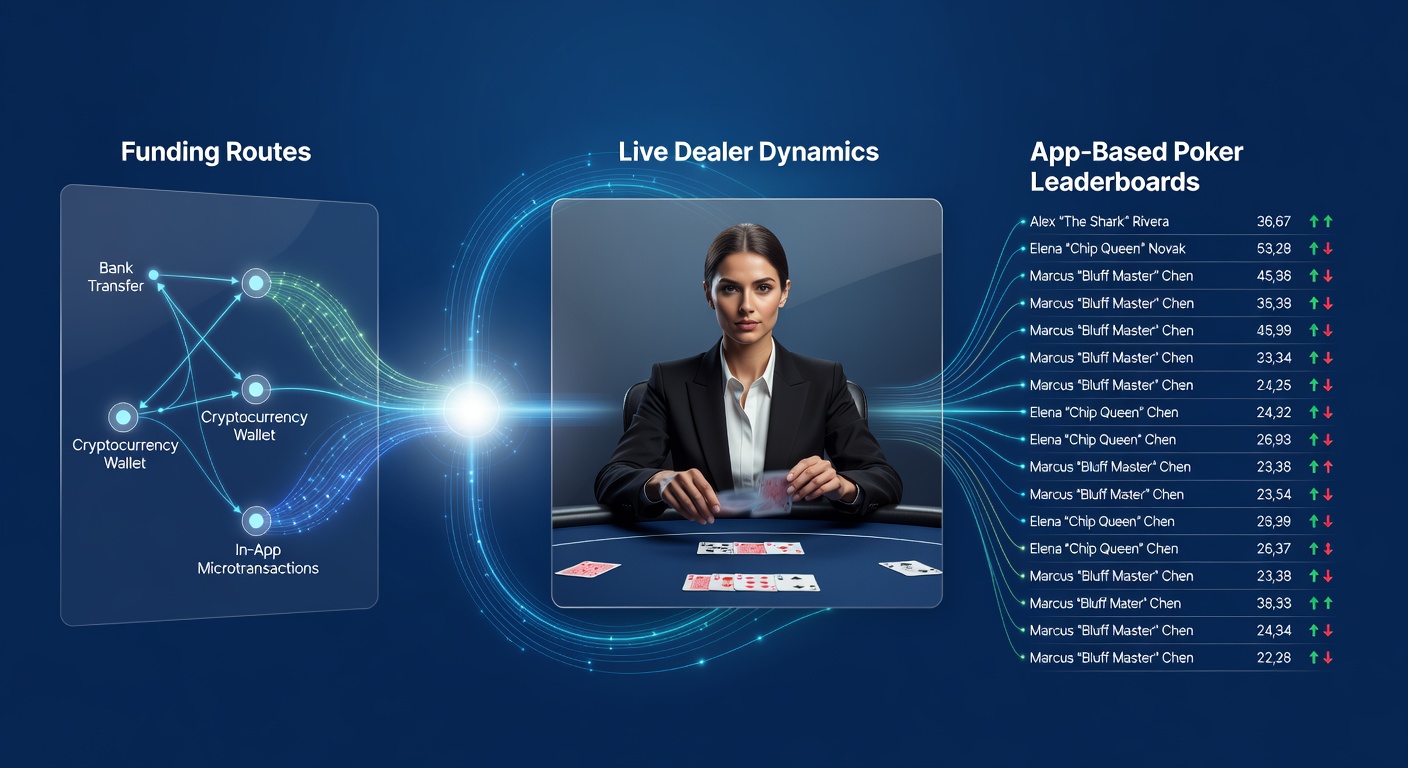 Integratie van betalingsmethoden en live dealer elementen in mobiele poker apps